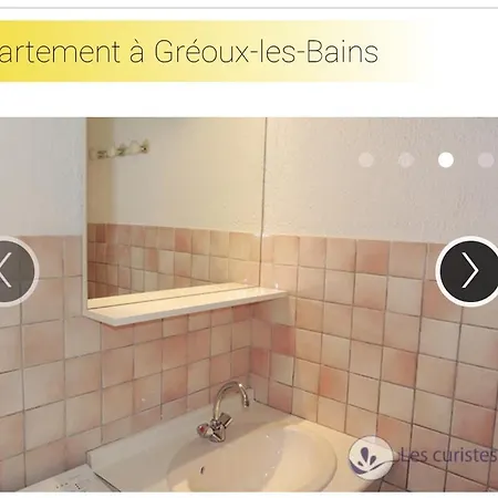 Apartment Coquet Classe Deux Etoiles, Balcon Avec Table, Et Wifi Greoux-les-Bains